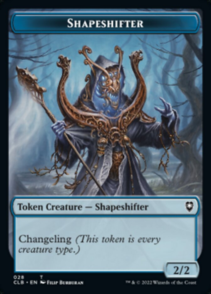 Shapeshifter (024) // Shapeshifter (028) Double-Sided Token [Commander Legends: Battle for Baldur's Gate Tokens] | Webway Games