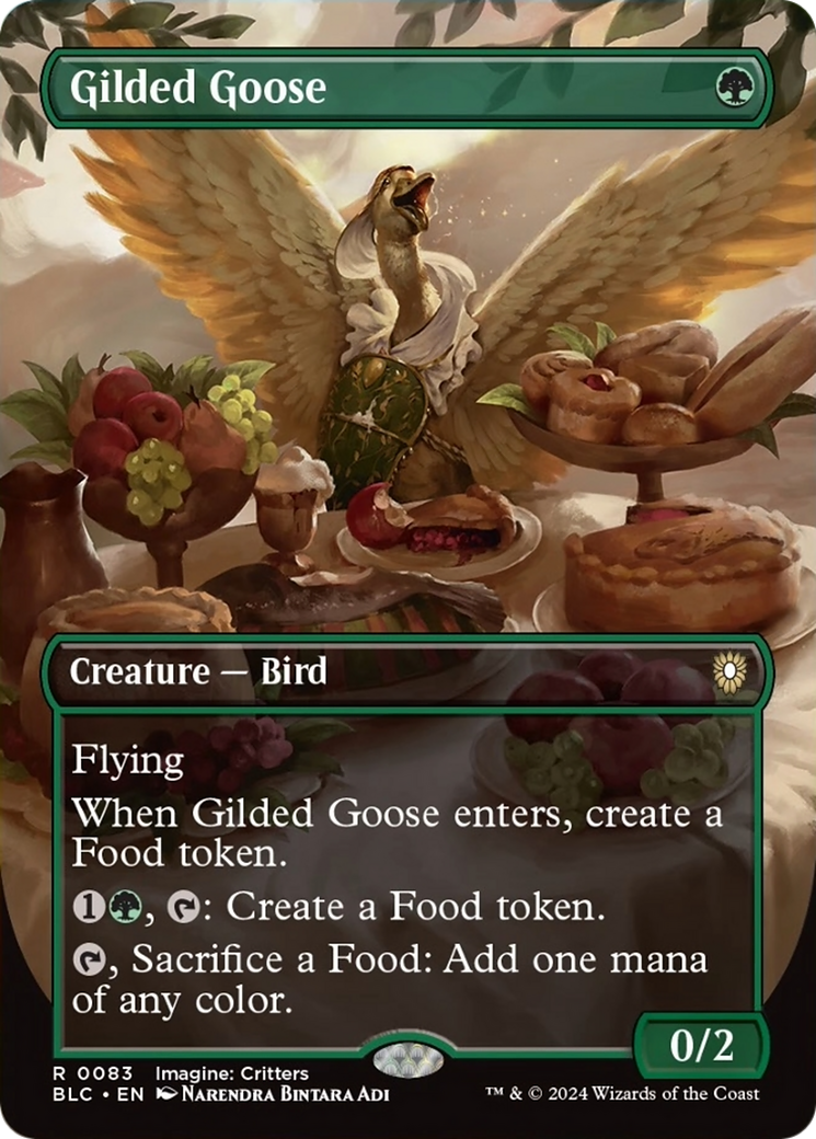 Gilded Goose (Borderless) [Bloomburrow Commander] | Webway Games
