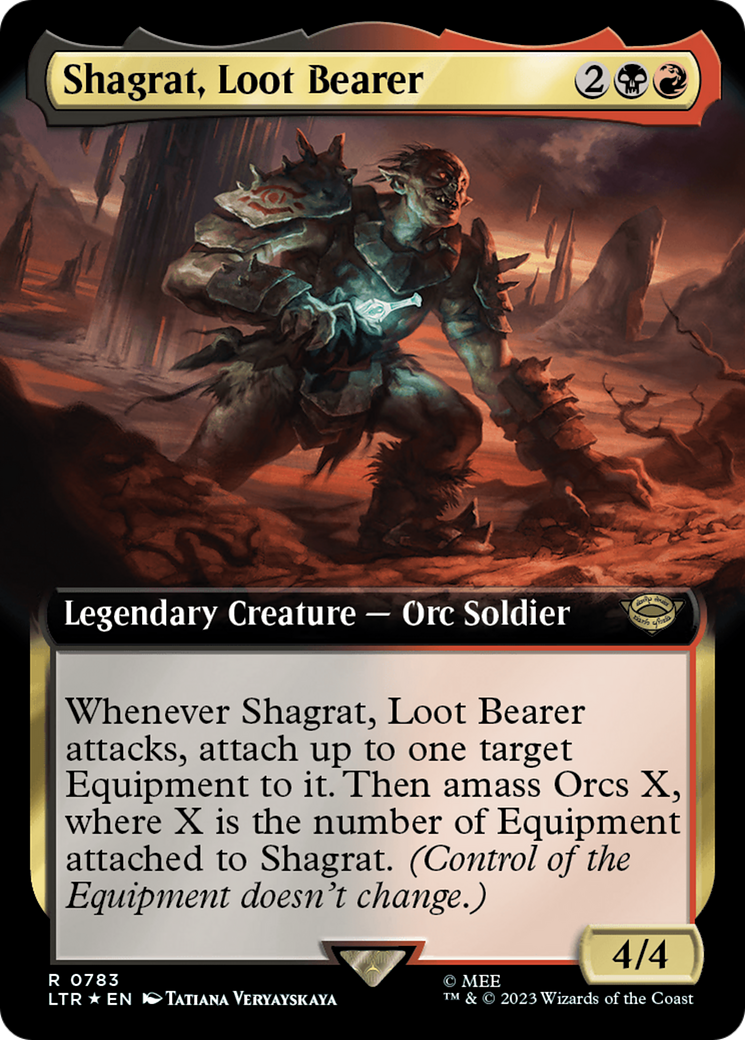 Shagrat, Loot Bearer (Extended Art) (Surge Foil) [The Lord of the Rings: Tales of Middle-Earth] | Webway Games