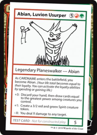 Abian, Luvion Usurper (2021 Edition) [Mystery Booster Playtest Cards] | Webway Games