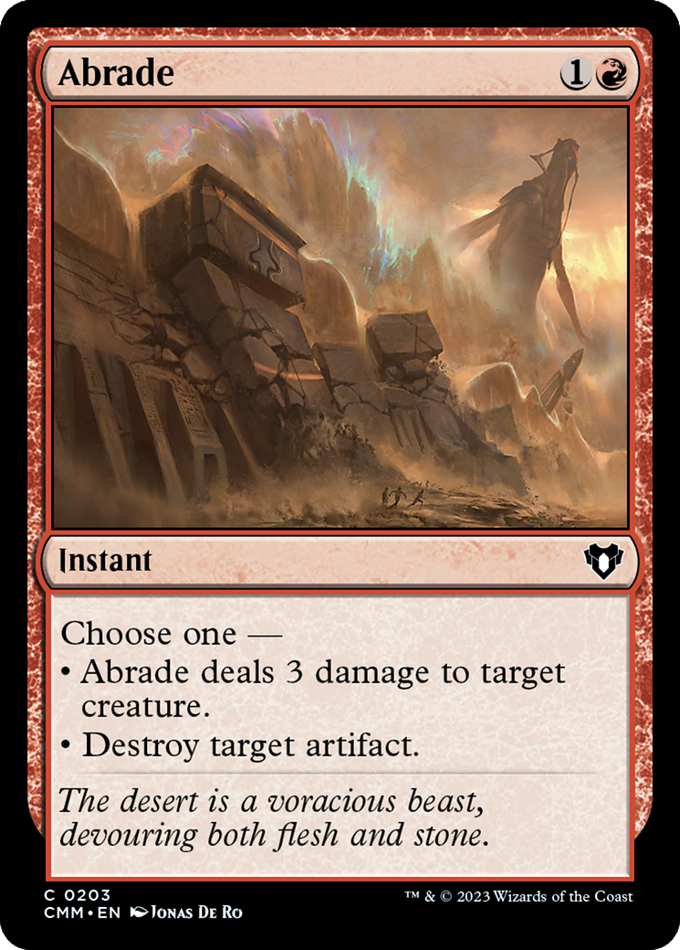 Abrade [Commander Masters] | Webway Games
