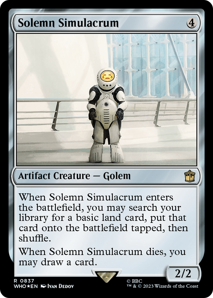 Solemn Simulacrum (Surge Foil) [Doctor Who] | Webway Games