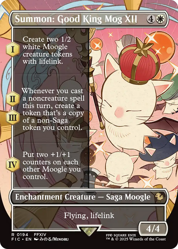 Summon: Good King Mog XII (Borderless) [FINAL FANTASY Commander] | Webway Games