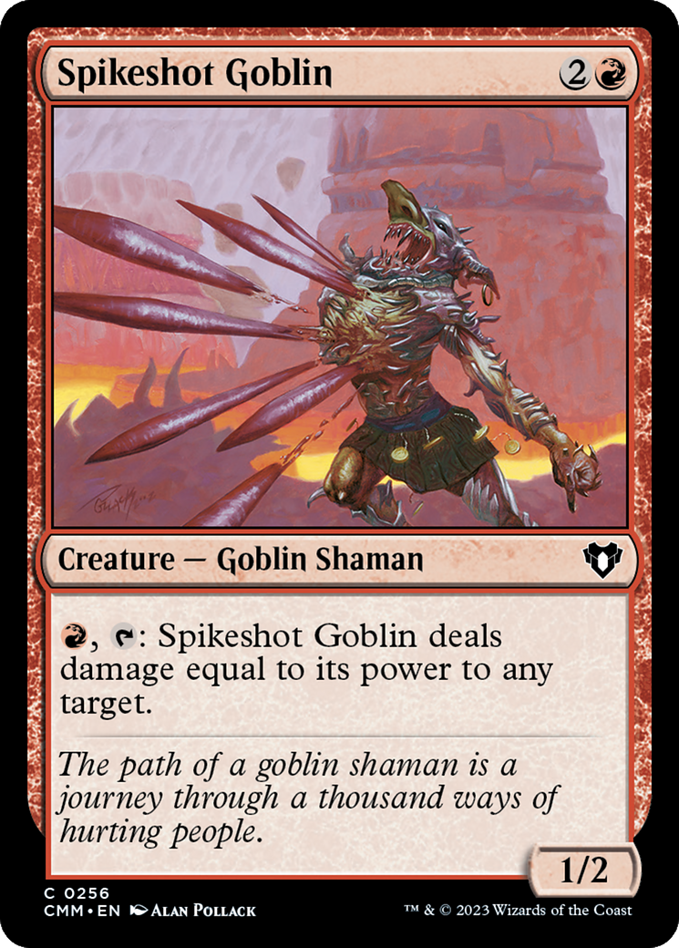 Spikeshot Goblin [Commander Masters] | Webway Games