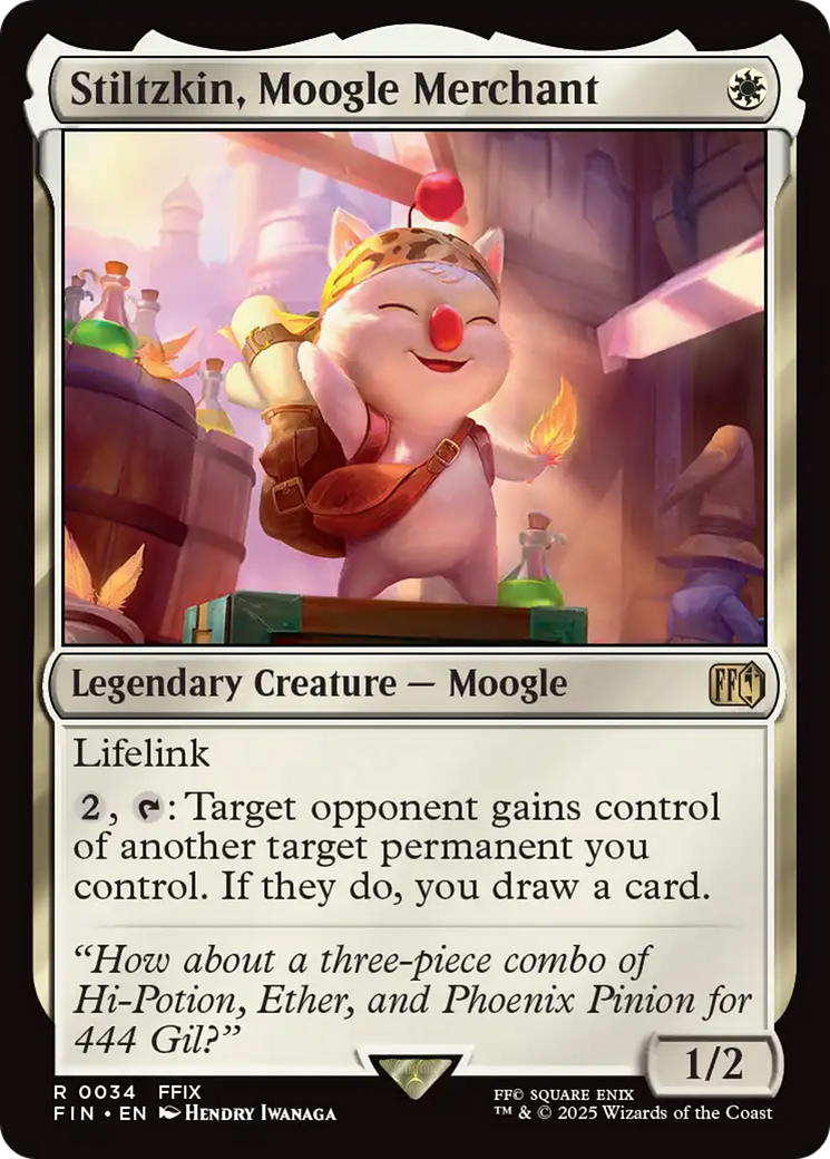Stiltzkin, Moogle Merchant [FINAL FANTASY] | Webway Games