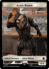 Alien Rhino // Alien Salamander Double-Sided Token [Doctor Who Tokens] | Webway Games