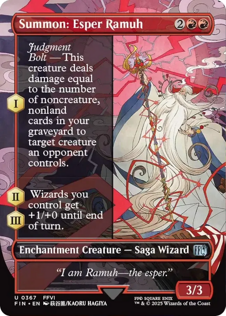 Summon: Esper Ramuh (Borderless) [FINAL FANTASY] | Webway Games