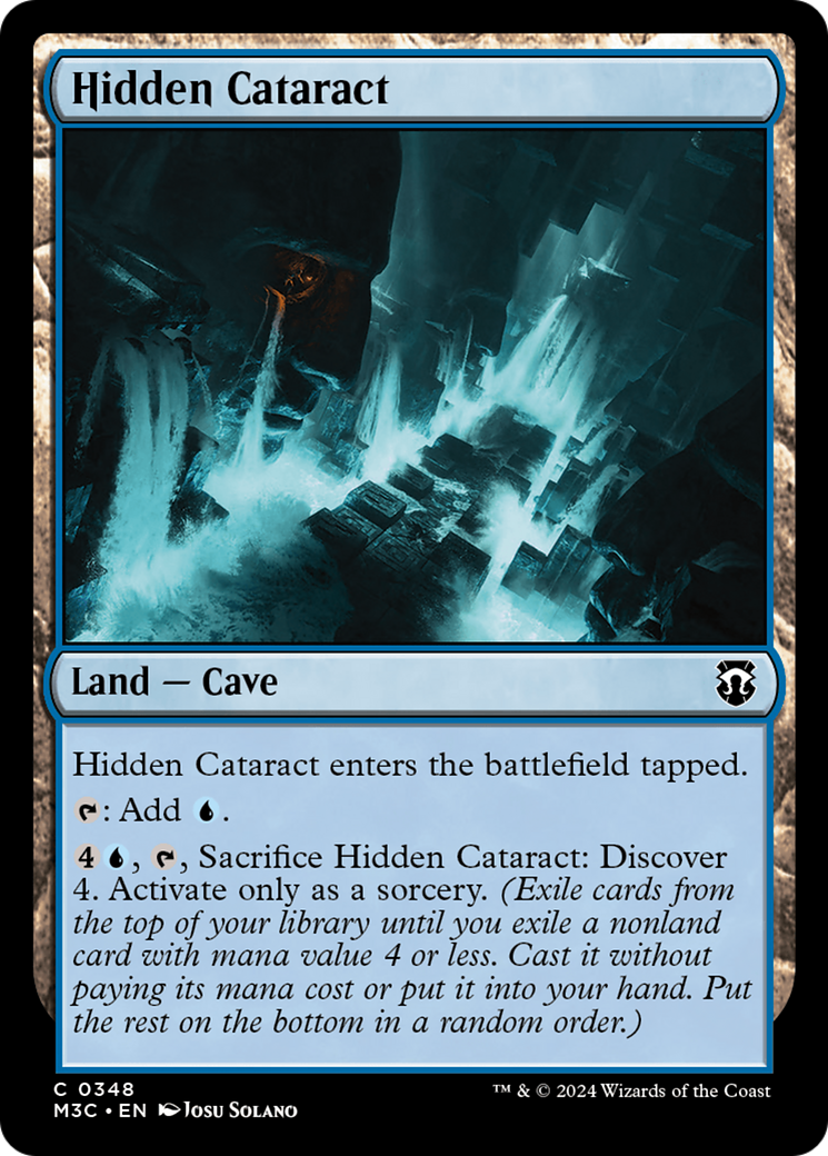 Hidden Cataract (Ripple Foil) [Modern Horizons 3 Commander] | Webway Games