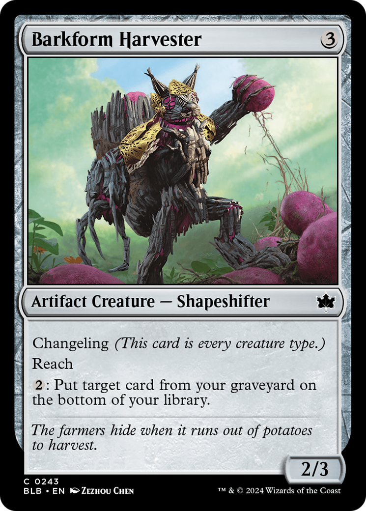 Barkform Harvester [Bloomburrow] | Webway Games