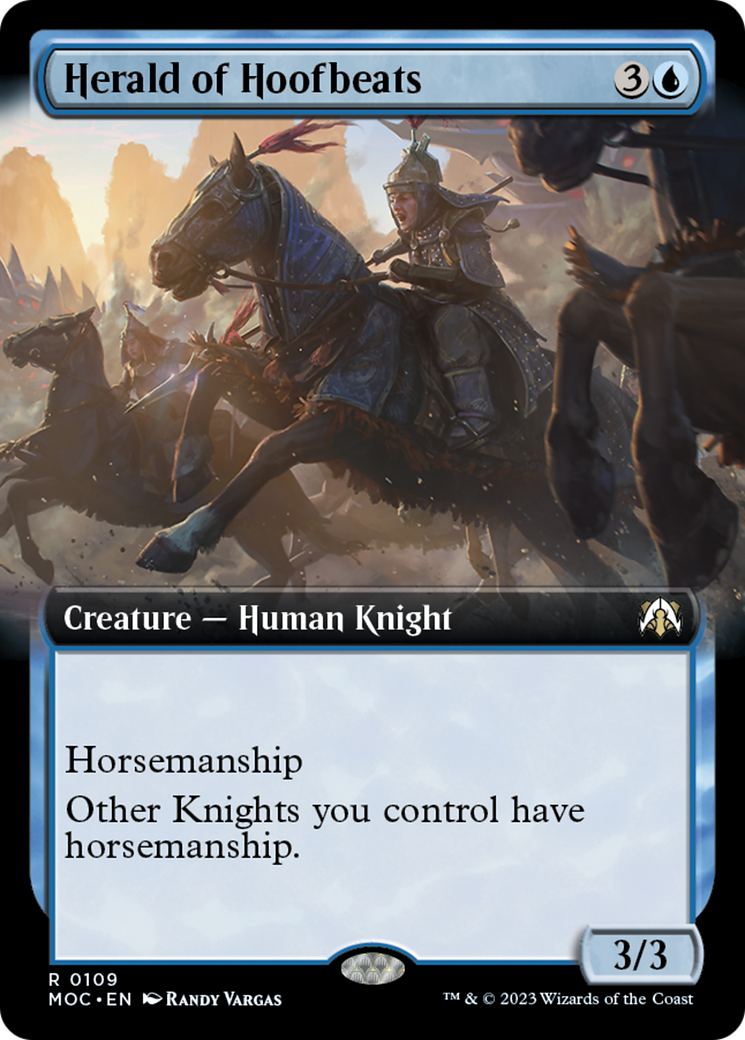 Herald of Hoofbeats (Extended Art) [March of the Machine Commander] | Webway Games