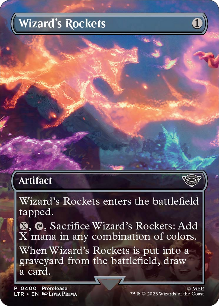 Wizard's Rockets (Borderless Alternate Art) [The Lord of the Rings: Tales of Middle-Earth] | Webway Games