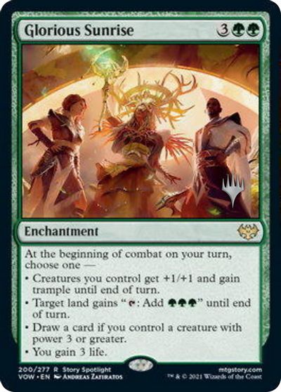 Glorious Sunrise (Promo Pack) [Innistrad: Crimson Vow Promos] | Webway Games