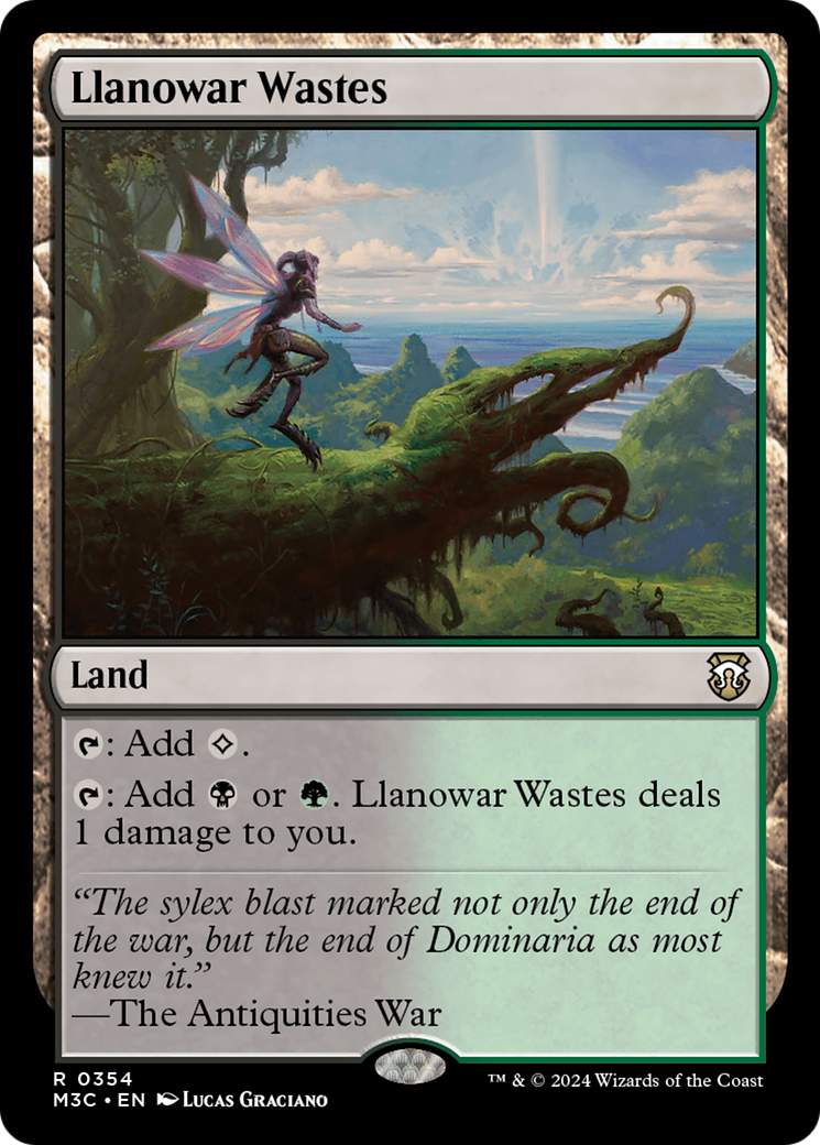 Llanowar Wastes (Ripple Foil) [Modern Horizons 3 Commander] | Webway Games