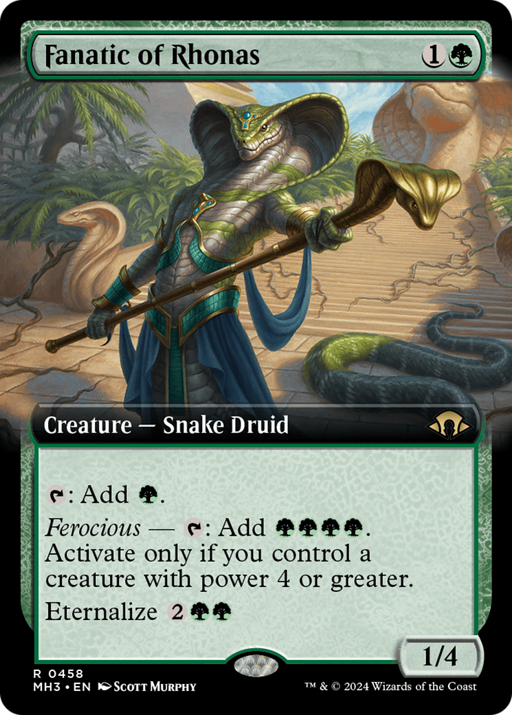 Fanatic of Rhonas (Extended Art) [Modern Horizons 3] | Webway Games