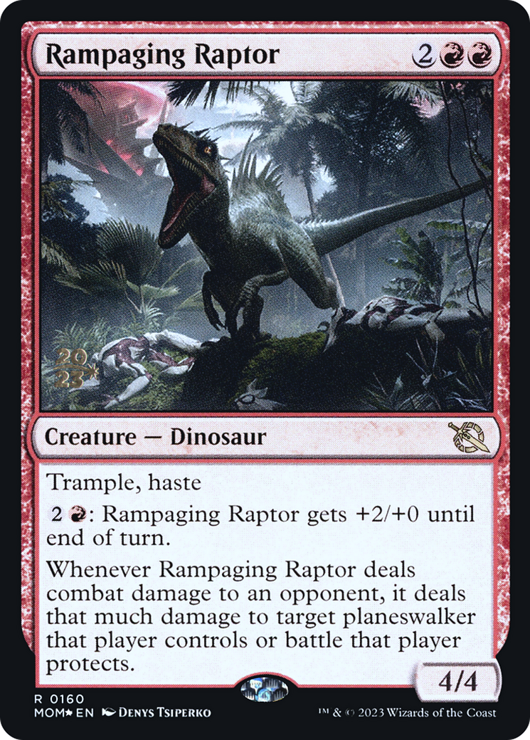 Rampaging Raptor [March of the Machine Prerelease Promos] | Webway Games