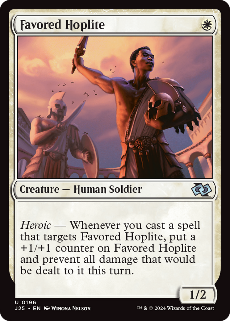 Favored Hoplite [Foundations Jumpstart] | Webway Games