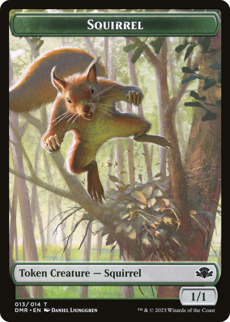 Squirrel Token [Dominaria Remastered Tokens] | Webway Games