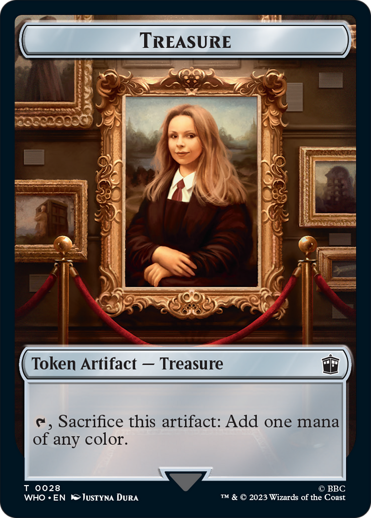 Human (0005) // Treasure (0028) Double-Sided Token [Doctor Who Tokens] | Webway Games