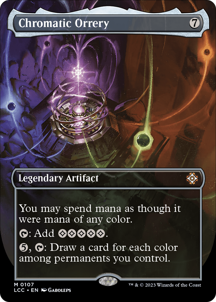 Chromatic Orrery (Borderless) [The Lost Caverns of Ixalan Commander] | Webway Games