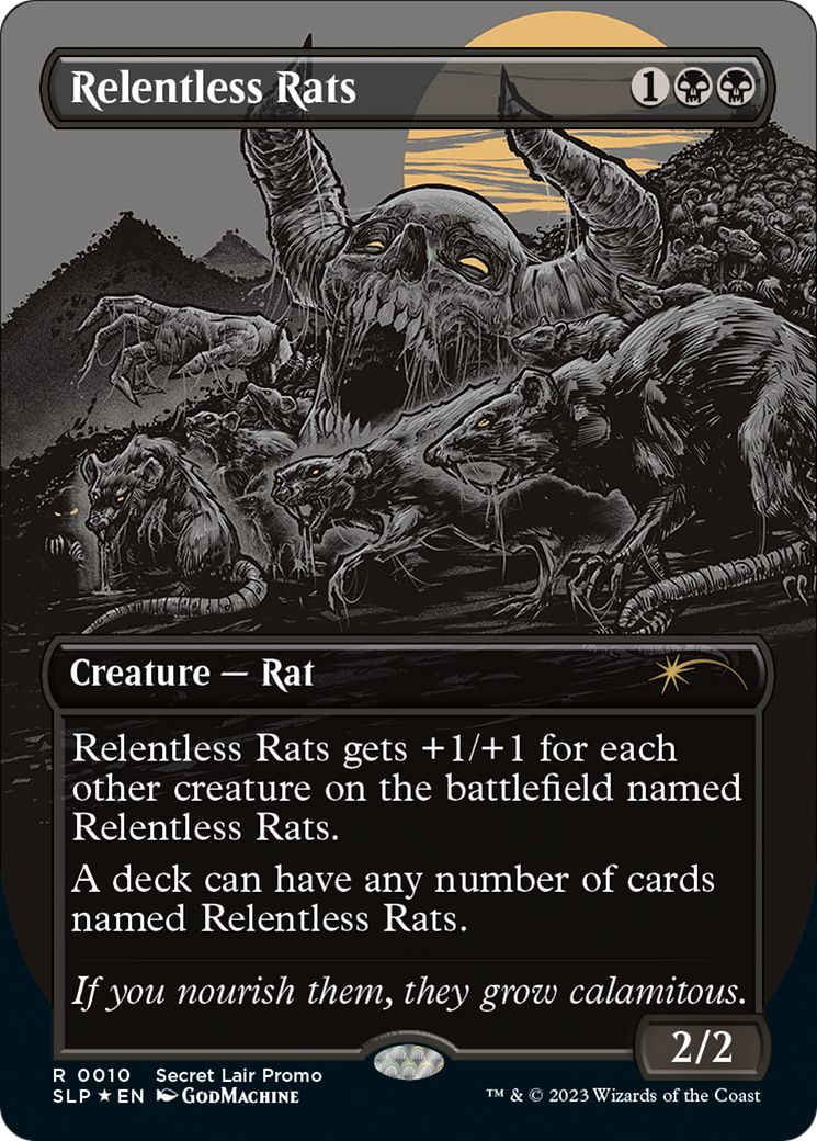 Relentless Rats (Borderless) [Secret Lair Showdown] | Webway Games