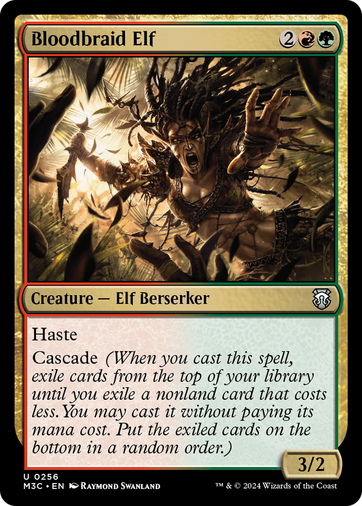 Bloodbraid Elf (Ripple Foil) [Modern Horizons 3 Commander] | Webway Games