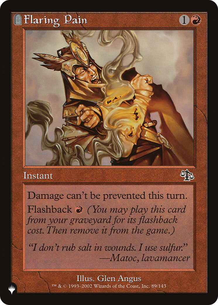 Flaring Pain [The List] | Webway Games
