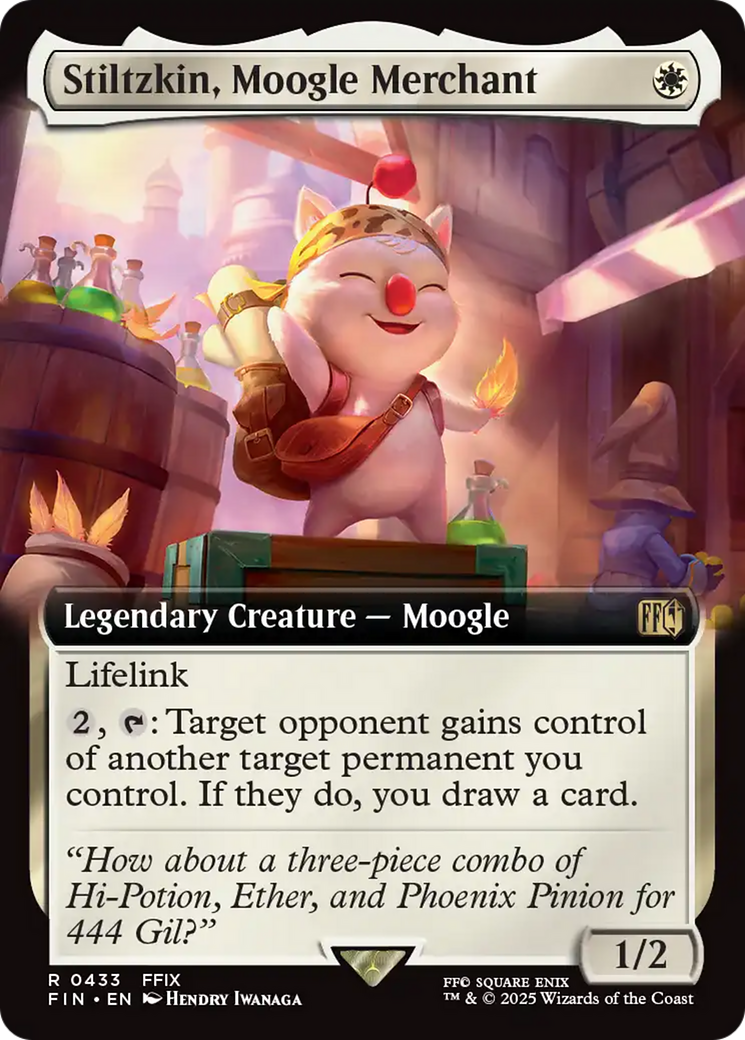 Stiltzkin, Moogle Merchant (Extended Art) [FINAL FANTASY] | Webway Games