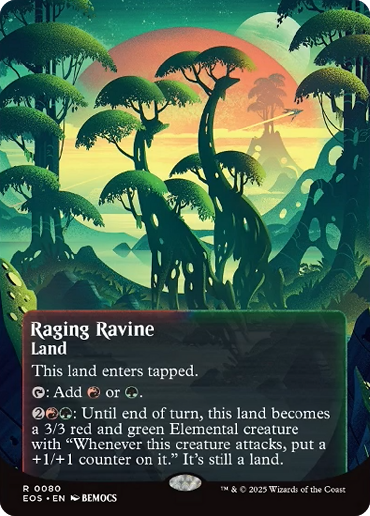 Raging Ravine (0080) (Borderless) [Edge of Eternities: Stellar Sights] | Webway Games