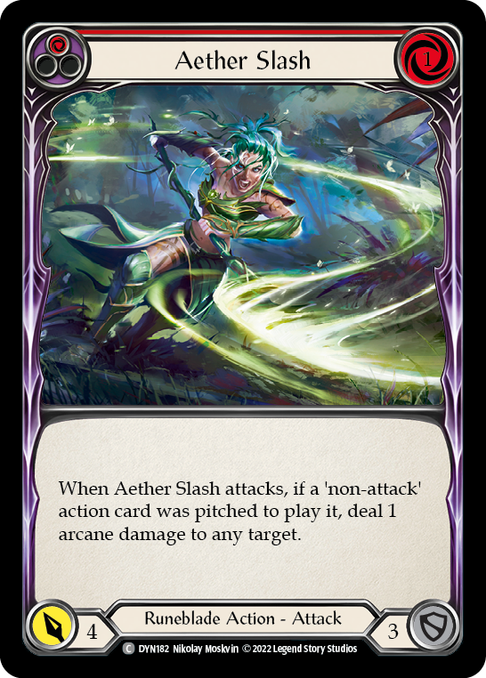 Aether Slash (Red) [DYN182] (Dynasty) | Webway Games