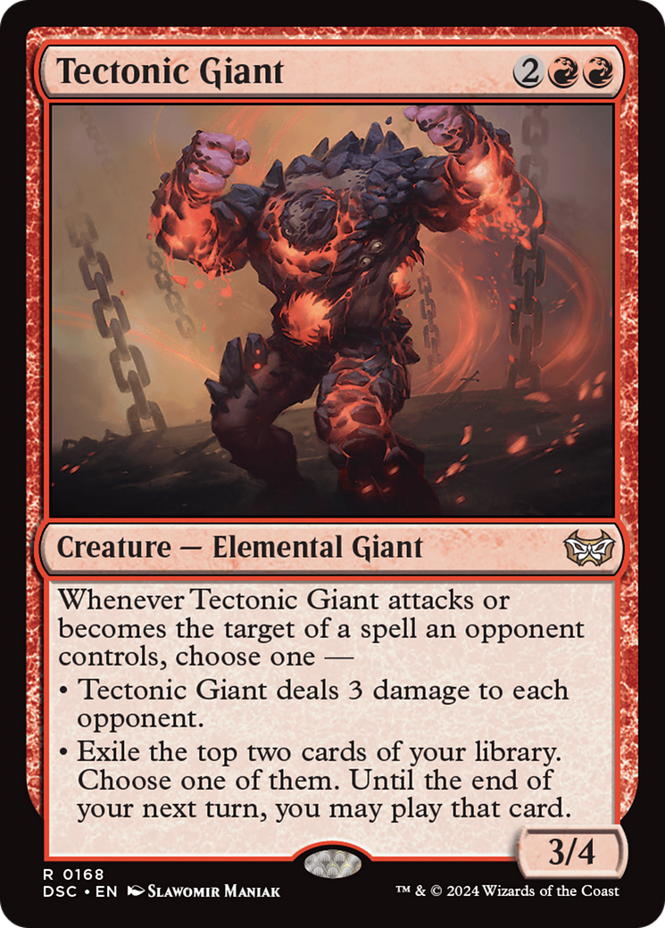 Tectonic Giant [Duskmourn: House of Horror Commander] | Webway Games