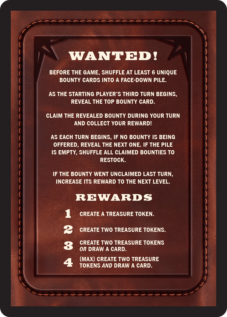 Bounty: Sleepy Sovka // Bounty Rules Double-Sided Token [Outlaws of Thunder Junction Commander Tokens] | Webway Games