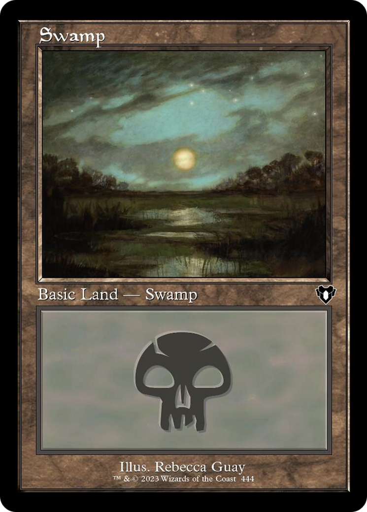 Swamp (444) (Retro) [Commander Masters] | Webway Games