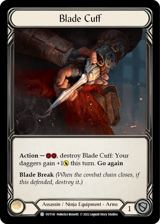 Blade Cuff [OUT141] (Outsiders)  Cold Foil | Webway Games