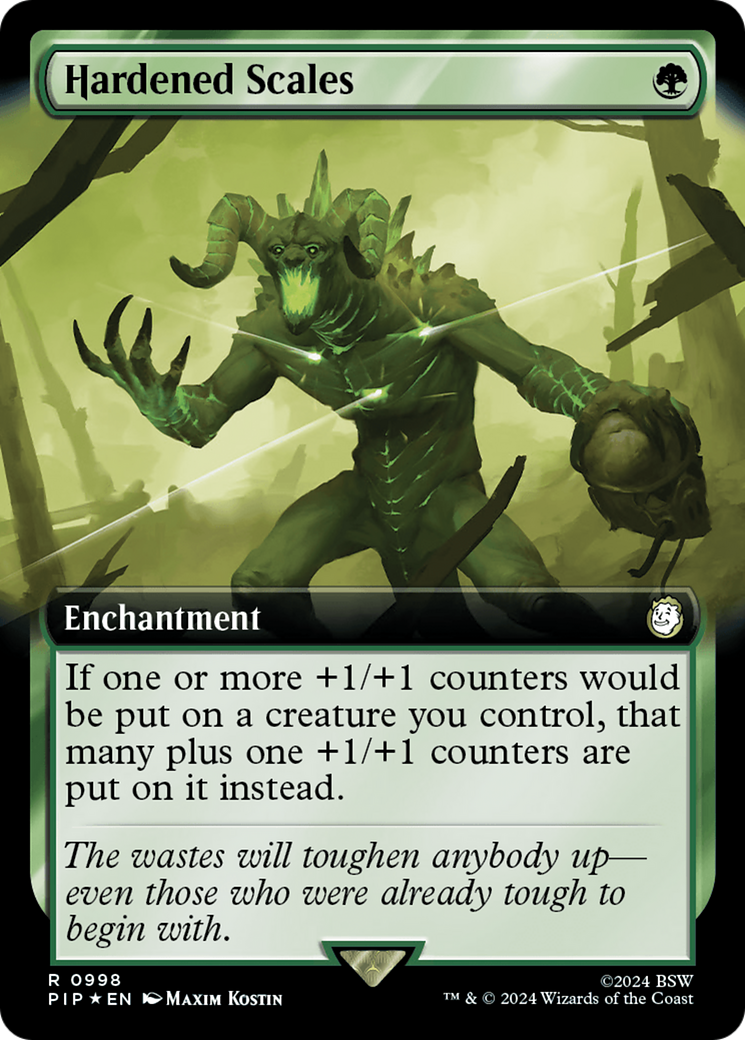 Hardened Scales (Extended Art) (Surge Foil) [Fallout] | Webway Games