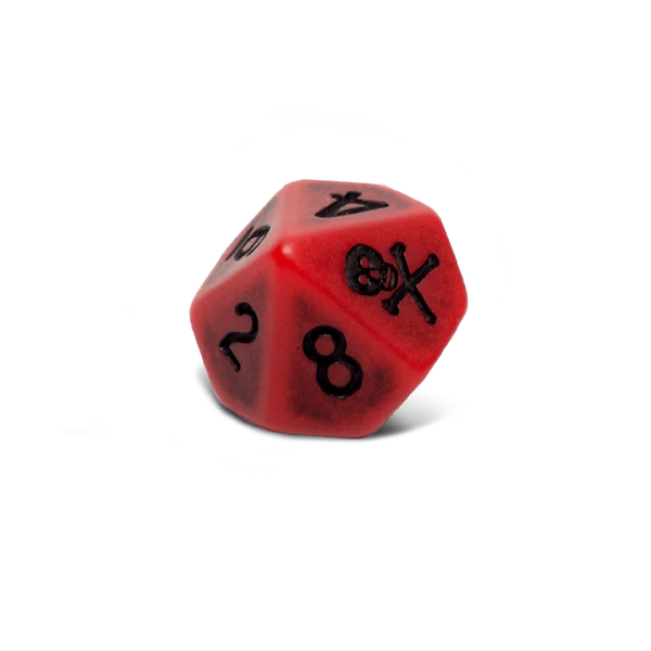 Set of 6 Blood D10 Dice | Webway Games