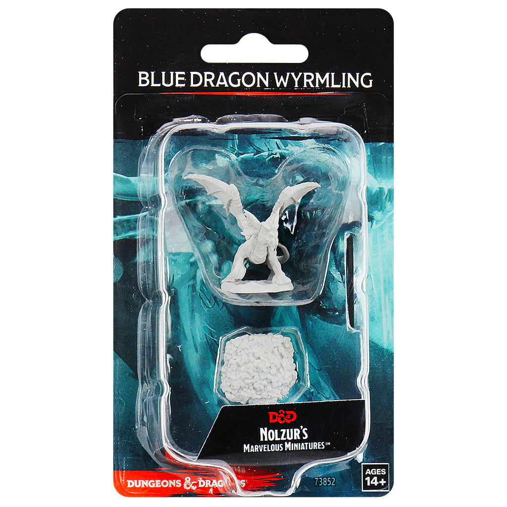 D&D NOLZUR'S MARVELOUS MINIATURES - BLUE DRAGON WYRMLING | Webway Games