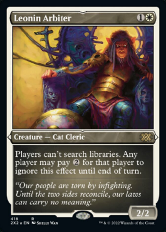Leonin Arbiter (Foil Etched) [Double Masters 2022] | Webway Games