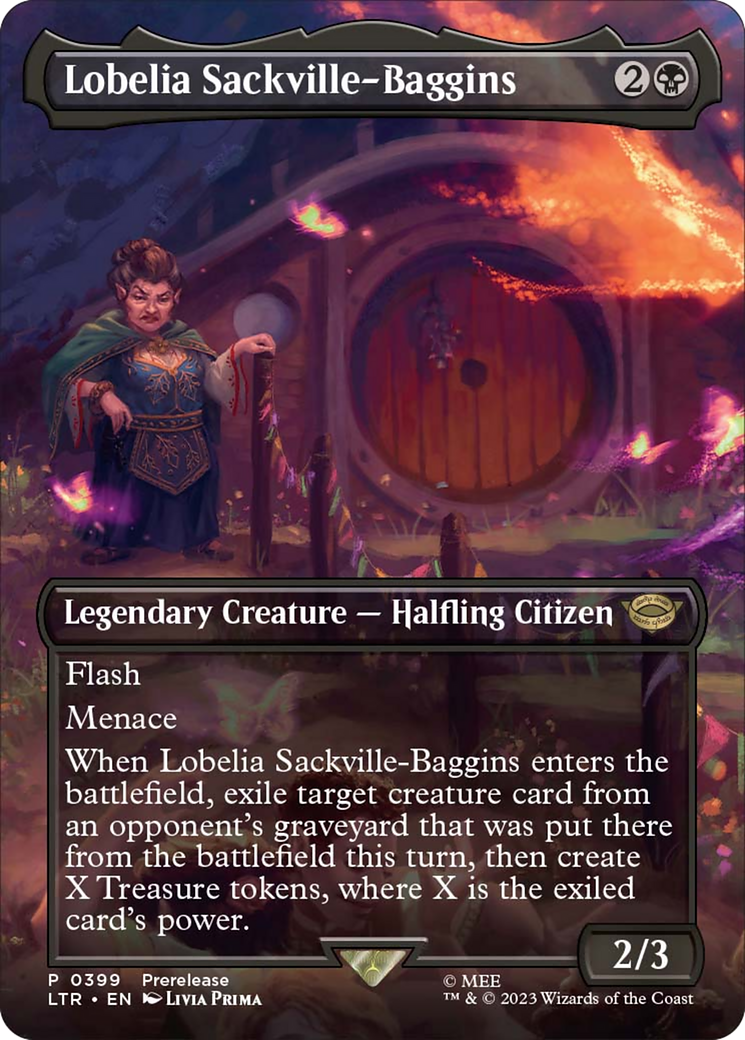 Lobelia Sackville-Baggins (Borderless Alternate Art) [The Lord of the Rings: Tales of Middle-Earth] | Webway Games