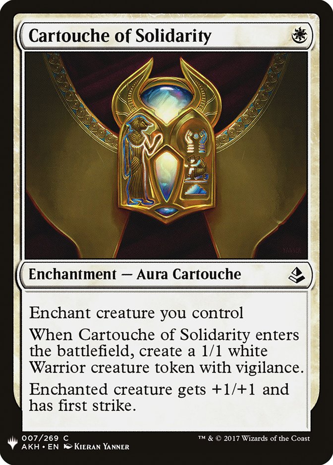 Cartouche of Solidarity [Mystery Booster] | Webway Games