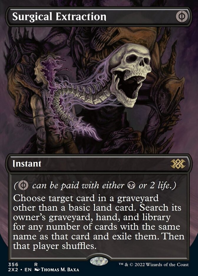 Surgical Extraction (Borderless Alternate Art) [Double Masters 2022] | Webway Games