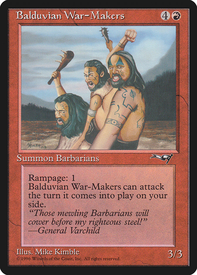 Balduvian War-Makers (Treeline Background) [Alliances] | Webway Games