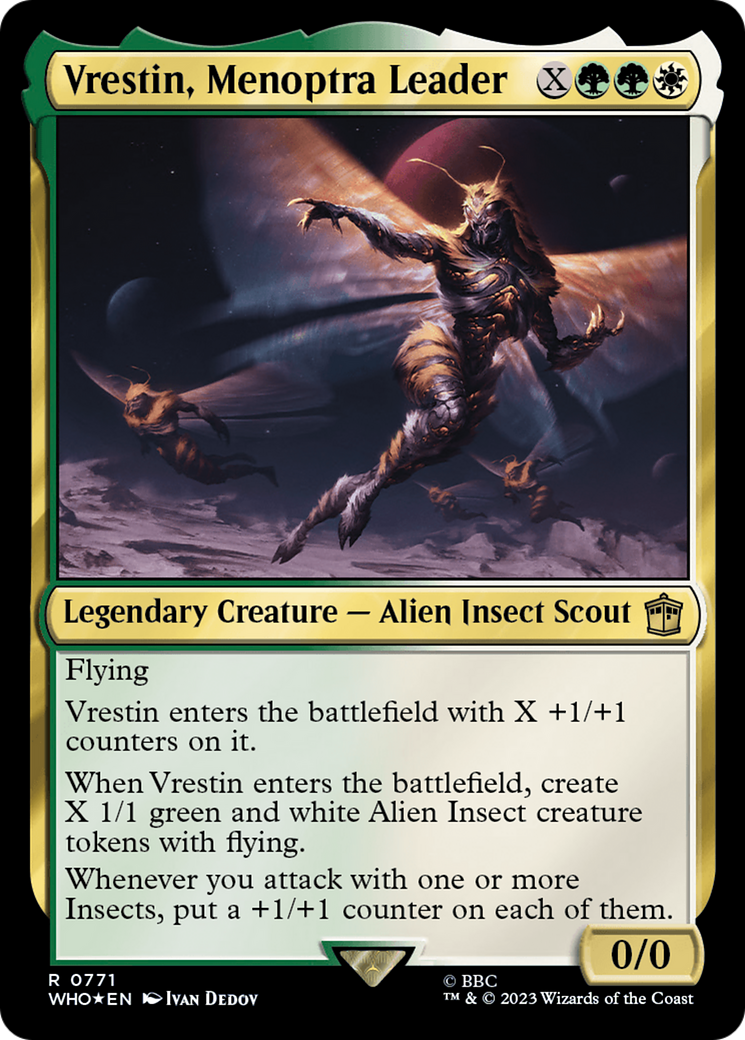 Vrestin, Menoptra Leader (Surge Foil) [Doctor Who] | Webway Games