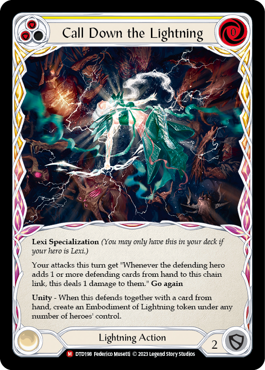 Call Down the Lightning [DTD198] (Dusk Till Dawn)  Rainbow Foil | Webway Games