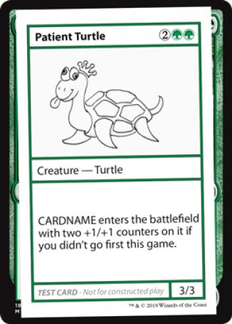 Patient Turtle (2021 Edition) [Mystery Booster Playtest Cards] | Webway Games