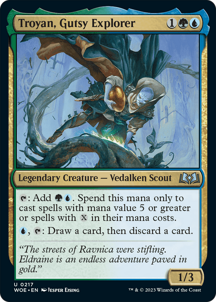 Troyan, Gutsy Explorer [Wilds of Eldraine] | Webway Games