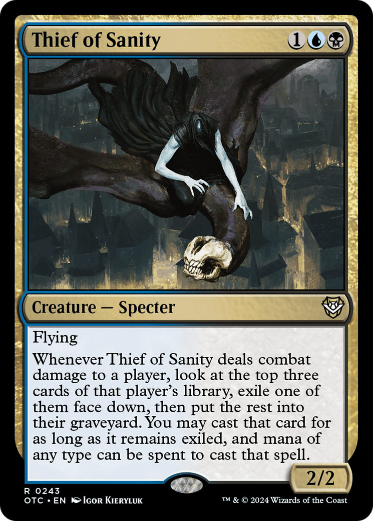 Thief of Sanity [Outlaws of Thunder Junction Commander] | Webway Games