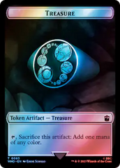 Human Noble // Treasure (0063) Double-Sided Token (Surge Foil) [Doctor Who Tokens] | Webway Games