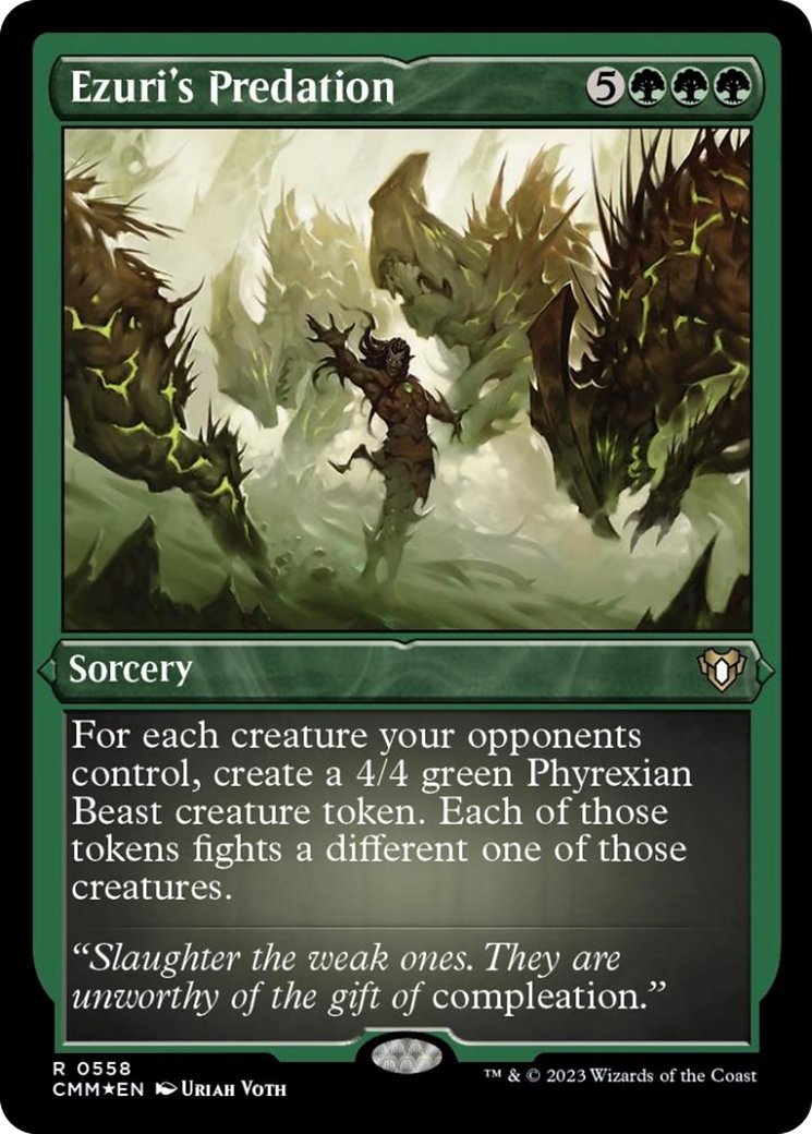 Ezuri's Predation (Foil Etched) [Commander Masters] | Webway Games