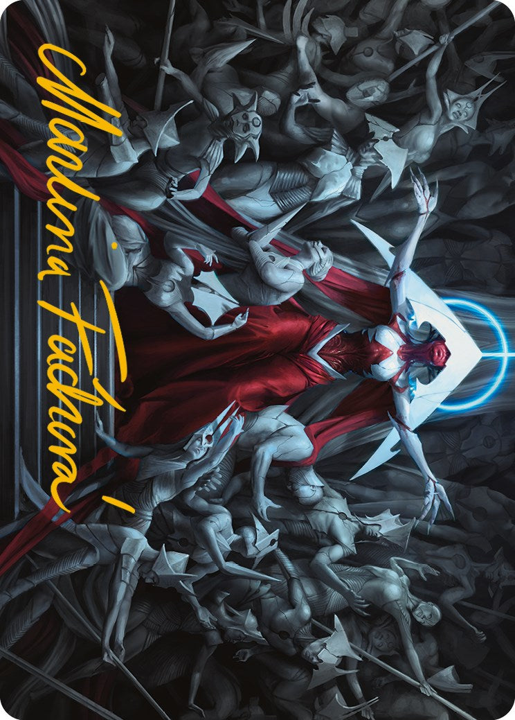 Elesh Norn, Mother of Machines Art Card (Gold-Stamped Signature) [Phyrexia: All Will Be One Art Series] | Webway Games