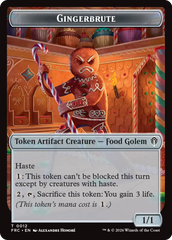 Gingerbrute // Myr Double-Sided Token [Reality Fracture Commander Tokens] | Webway Games